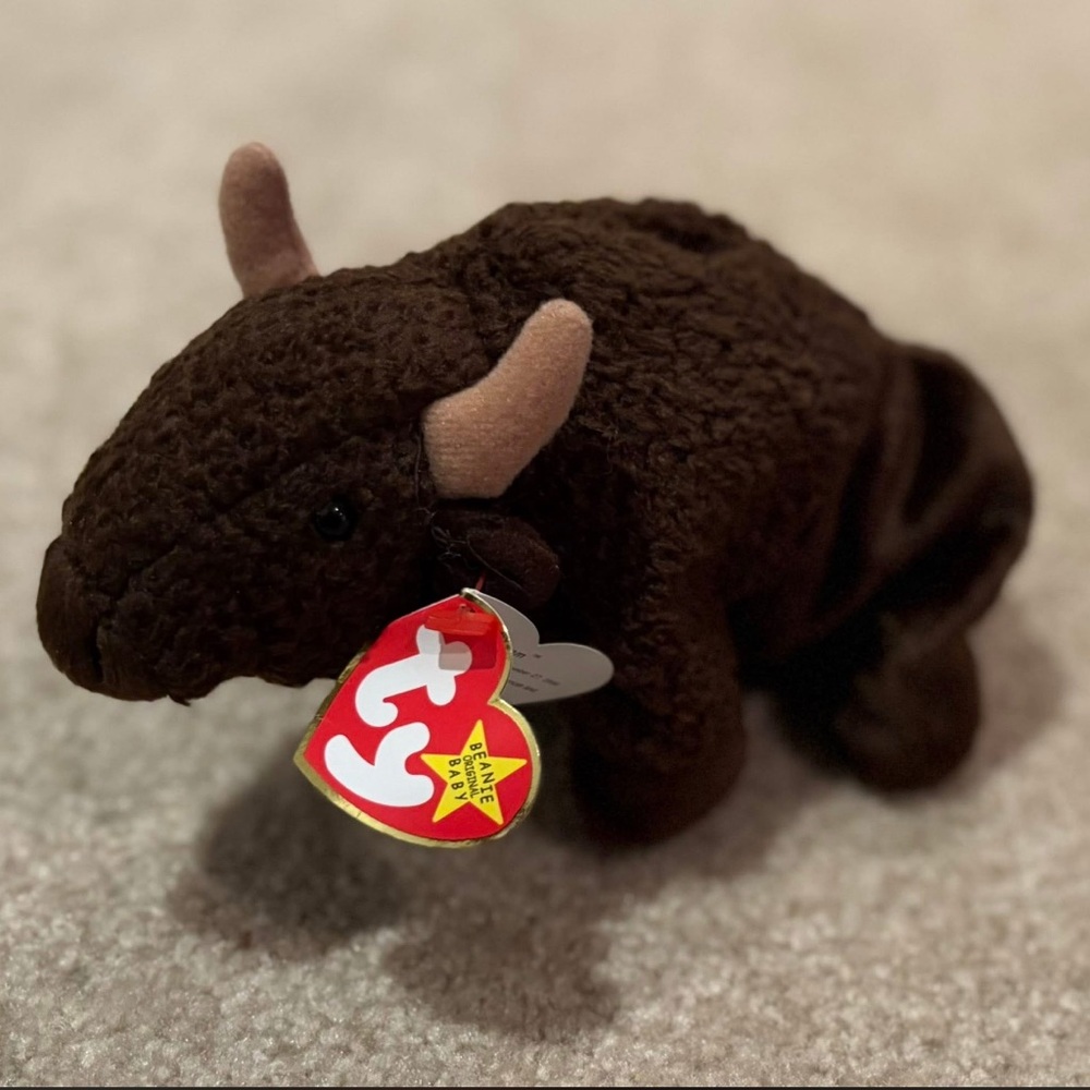 NWT, Vintage 1998 ‘Roam’ the Buffalo Beanie Baby by Ty Inc.